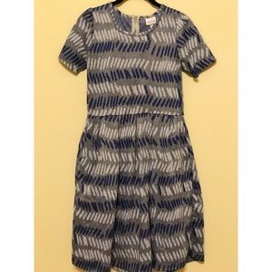 Medium LuLaRoe Amelia blue grey